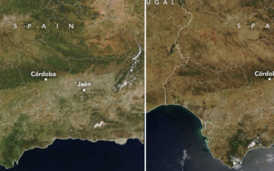 Imágenes de la NASA que ponen de manifiesto la sequía en España